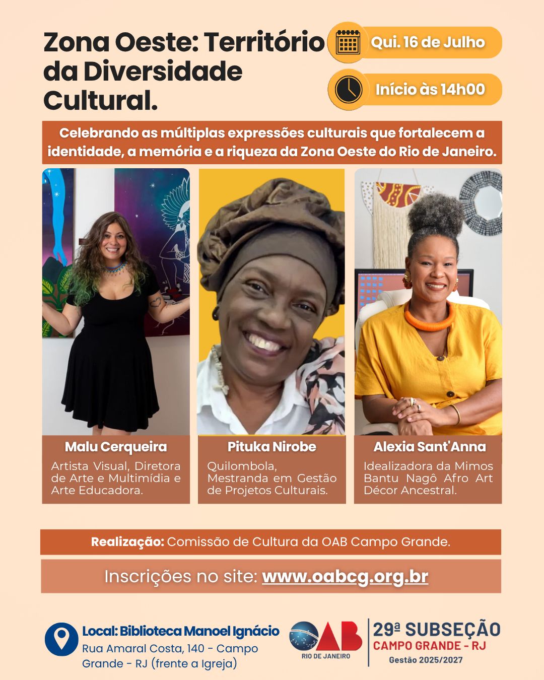 Zona Oeste: Território da Diversidade Cultural