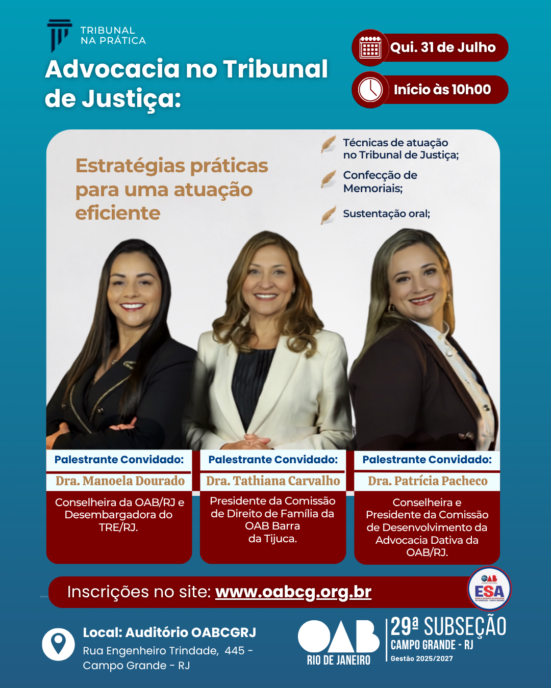 Advocacia no Tribunal de Justiça
